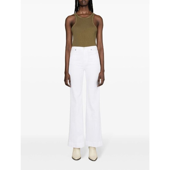 NWT! 7 For All Mankind WOMEN Modern Dojo flared jeans WHITE/ 27 - Picture 2 of 13